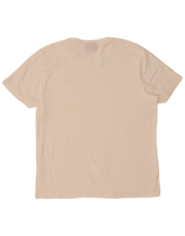 Hugo Boss Herren T-Shirt Top XL Weiße Baumwolle