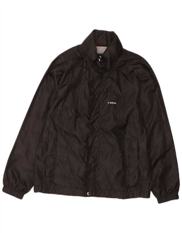 Brugi Herren Regenjacke UK 40 Large Schwarz Polyester