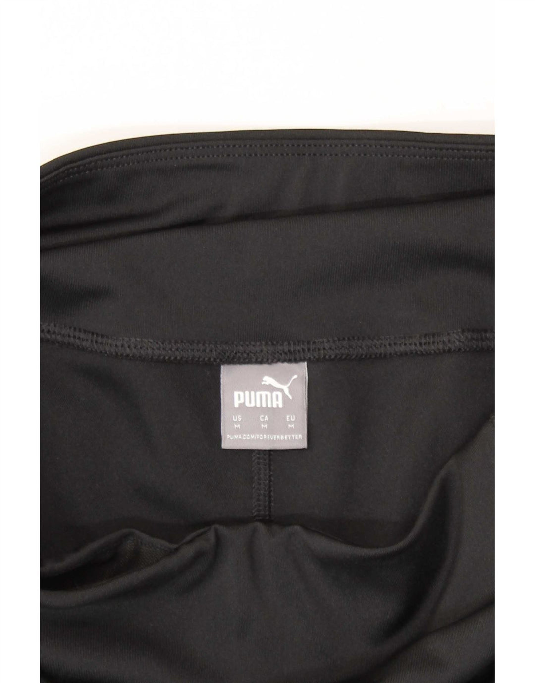 Puma Damen Leggings UK 12 Medium Schwarz Geometrisch