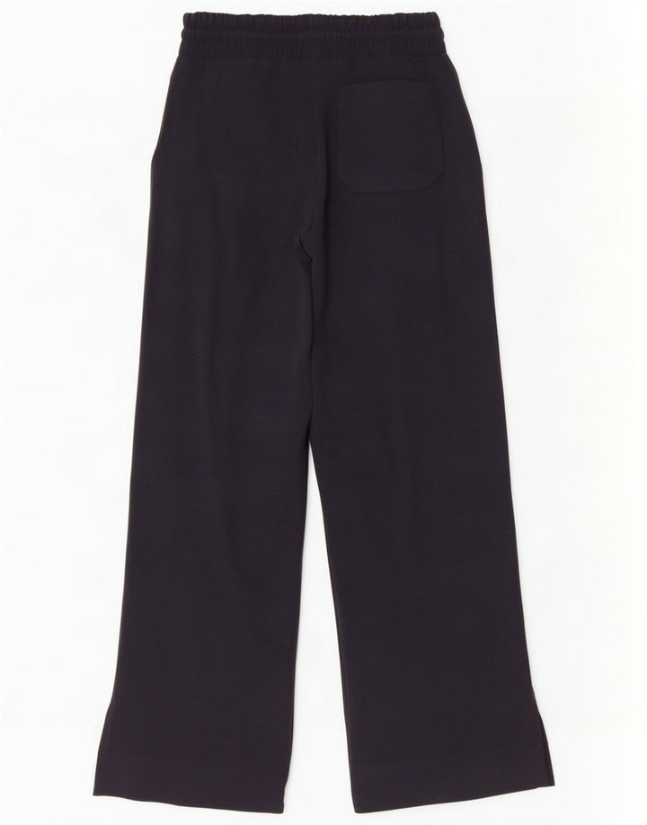Reiss Damen-Trainingshose mit weitem Bein, UK 10, Größe S, Schwarz, Polyester