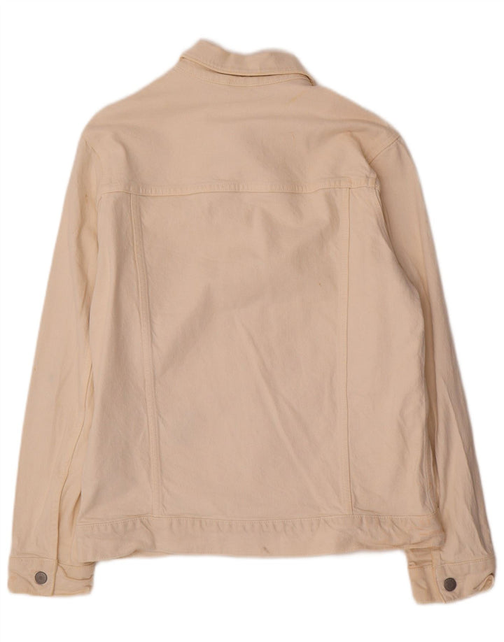 Zara Herren Jeansjacke UK 38 Medium Beige Lyocell