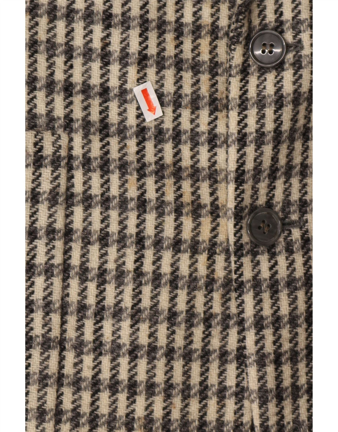 DEI FILZI Herren-Blazer mit 3 Knöpfen, IT 48, Mittelgrau mit Hahnentrittmuster
