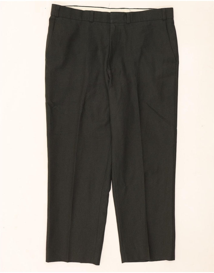 Gerade Herren-Chinohose von Marks & Spencer, W38, L29, grün, Polyester