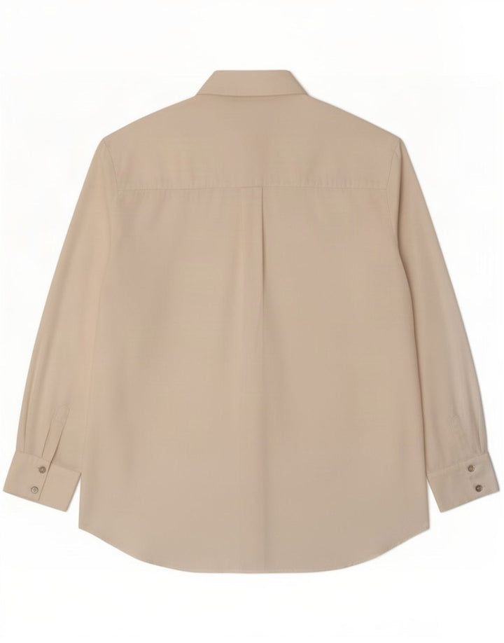 Zara Damen-Oversize-Hemd UK 14 Mittelweißes Polyester