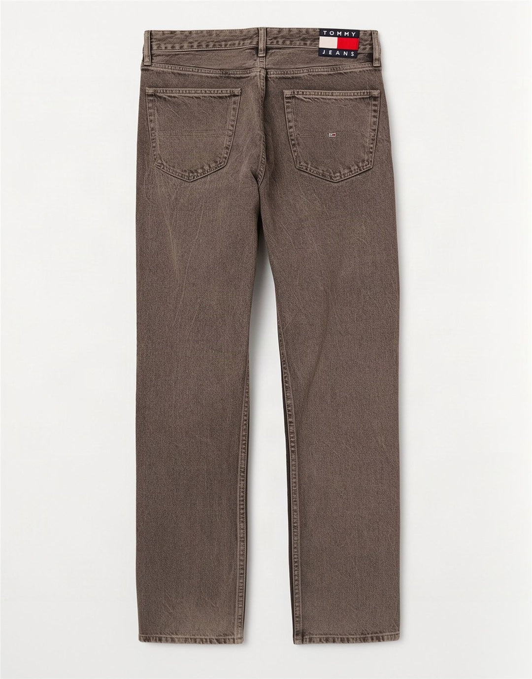 Tommy Hilfiger Herren Straight Jeans W33 L32 Graue Baumwolle