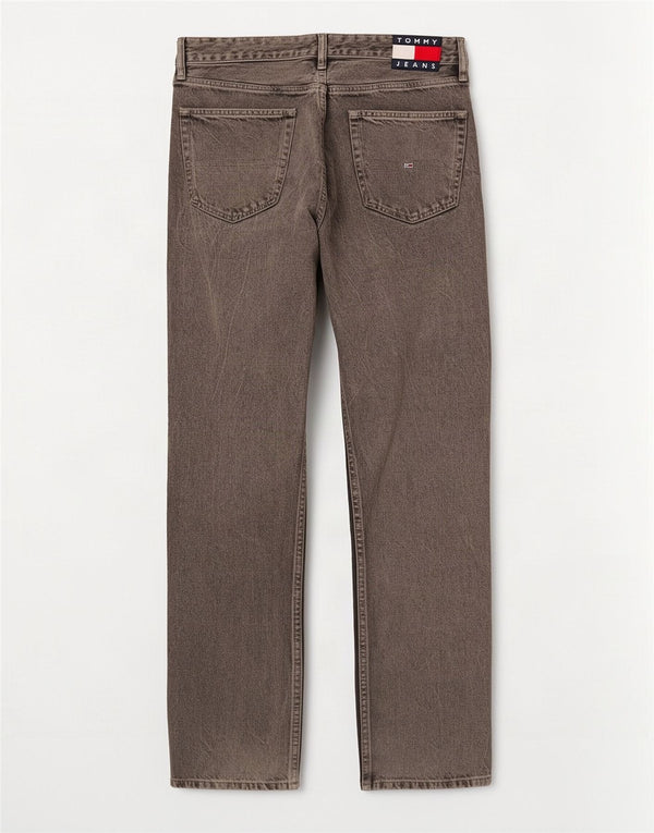 Tommy Hilfiger Herren Straight Jeans W33 L32 Graue Baumwolle