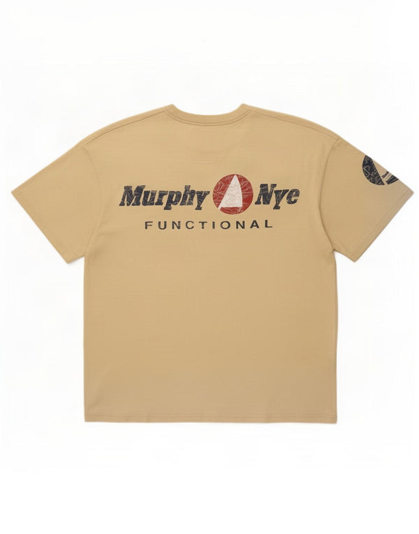 Murphy & Nye Herren Grafik T-Shirt Top 2XL Beige