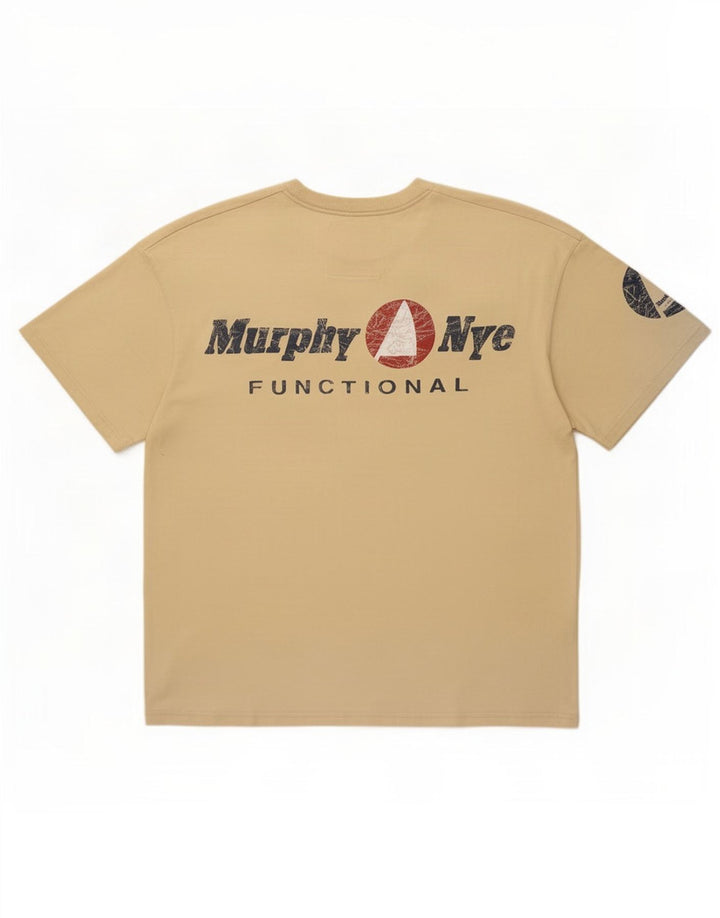 Murphy & Nye Herren Grafik T-Shirt Top 2XL Beige