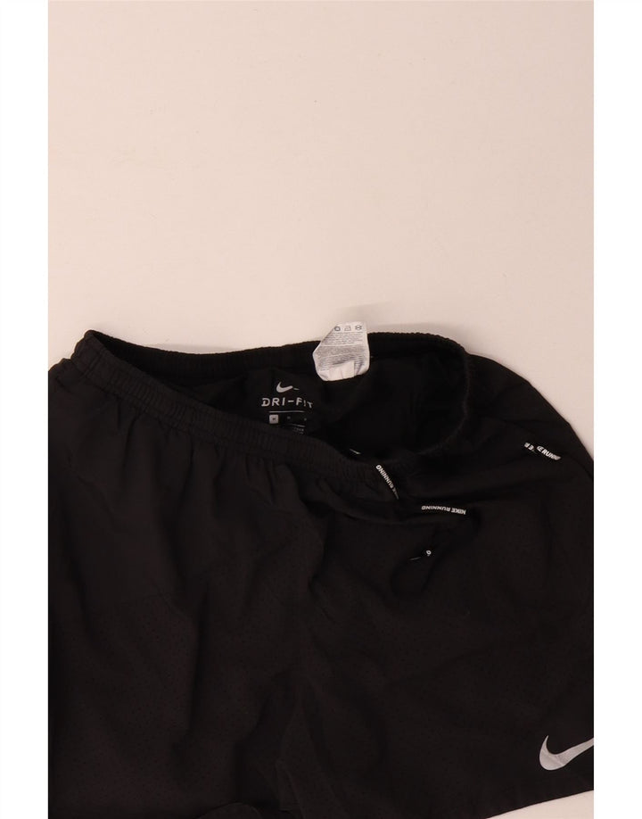 Nike Damen Dri Fit Sport Shorts UK 12 Mittelgraues Polyester