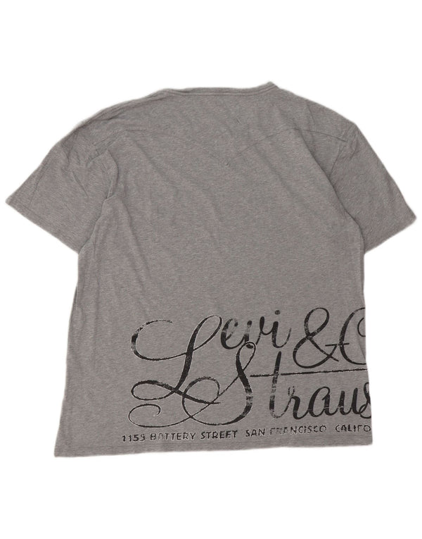 Levi's Herren-T-Shirt mit Grafik, XL, graue Baumwolle