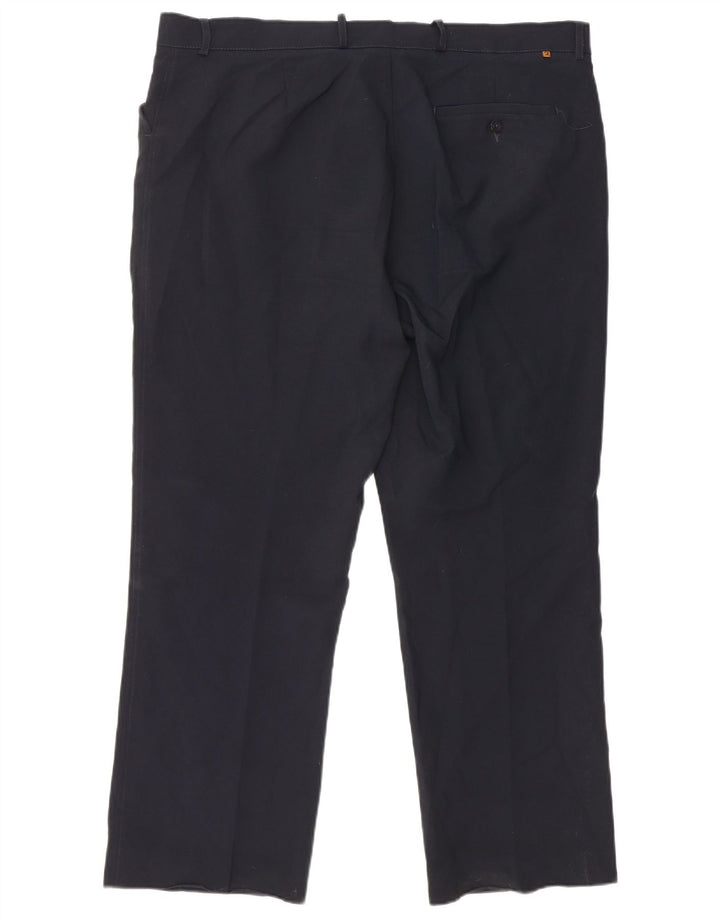 Farah Herren-Freizeithose, gerade, W40, L29, Marineblau, Polyester