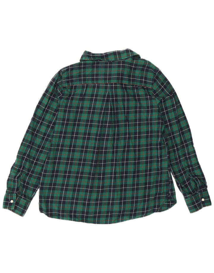 Tommy Hilfiger Flanell-Pullover-Hemd für Damen, UK 16, groß, grün kariert, Baumwolle