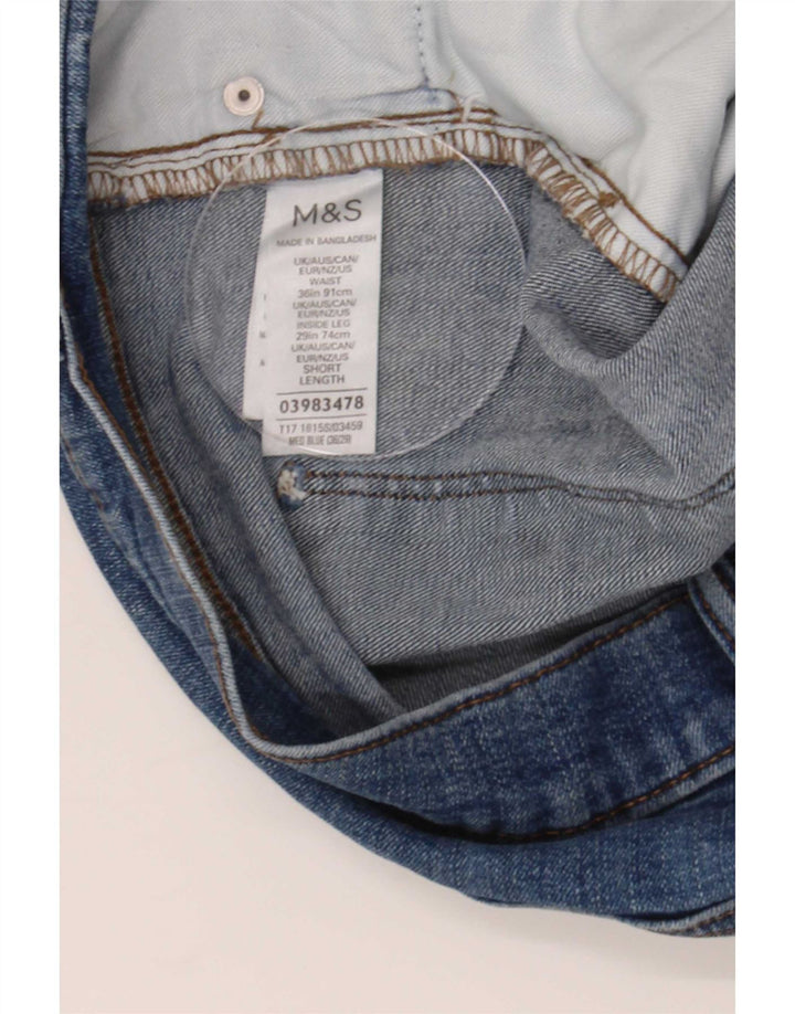 Marks & Spencer Herren Slim Jeans W36 L29 Blaue Baumwolle