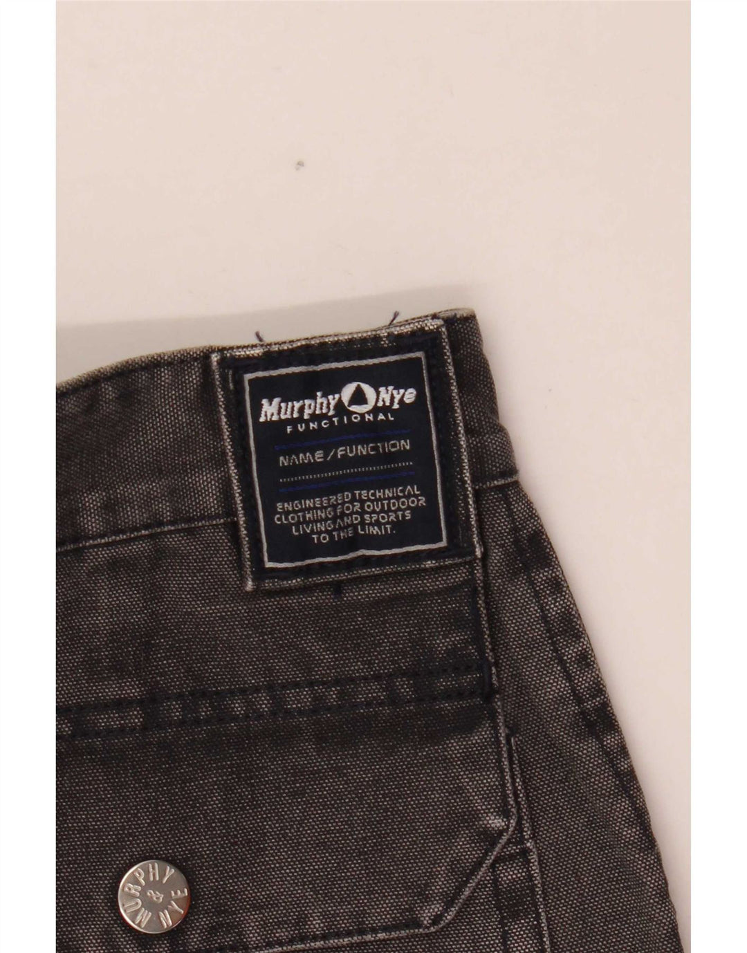 Murphy & Nye Herren-Jeans-Cargoshorts W32, Größe L, Grau, Baumwolle