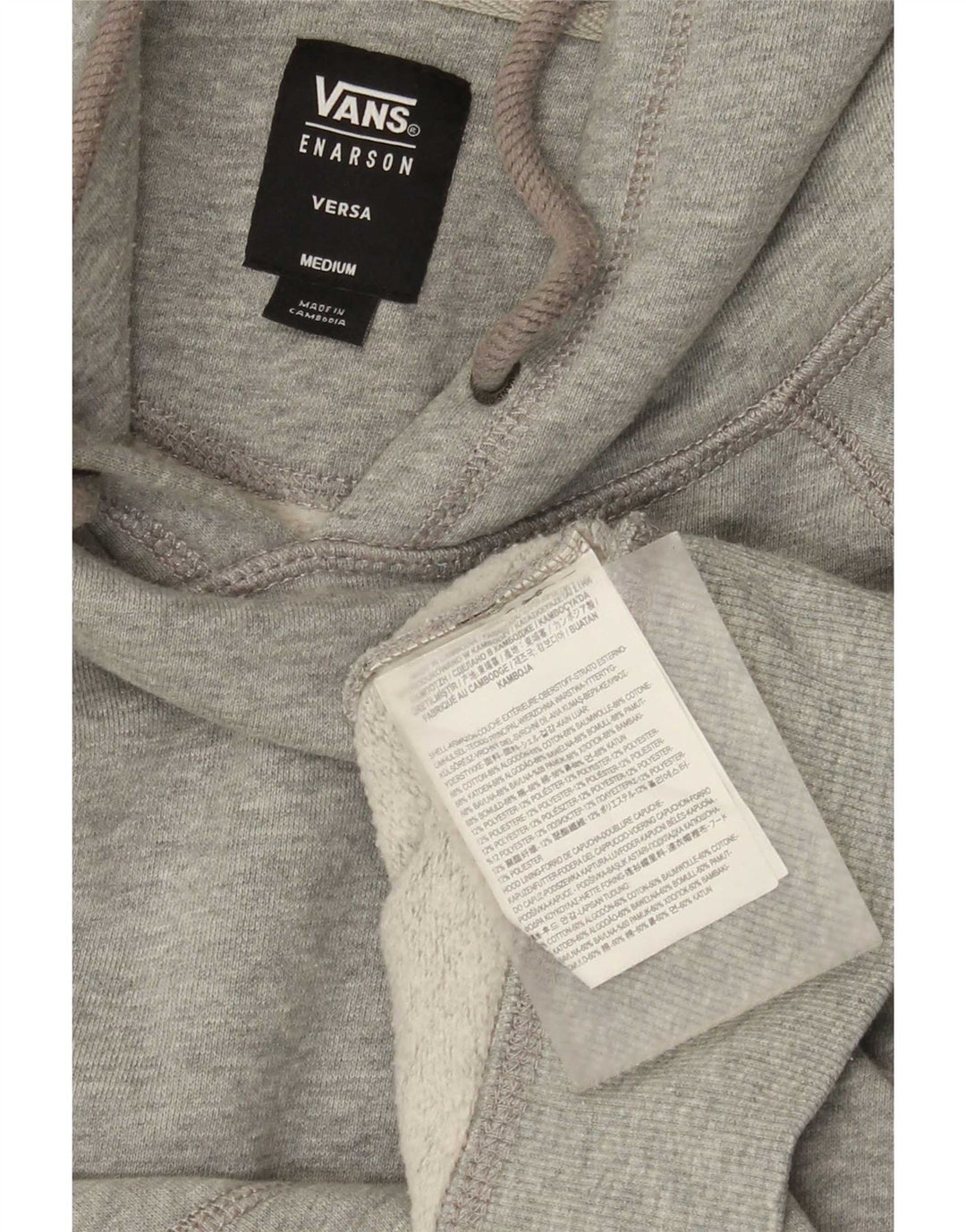 Vans Herren-Kapuzenpullover mit Grafik, mittelgraue Baumwolle