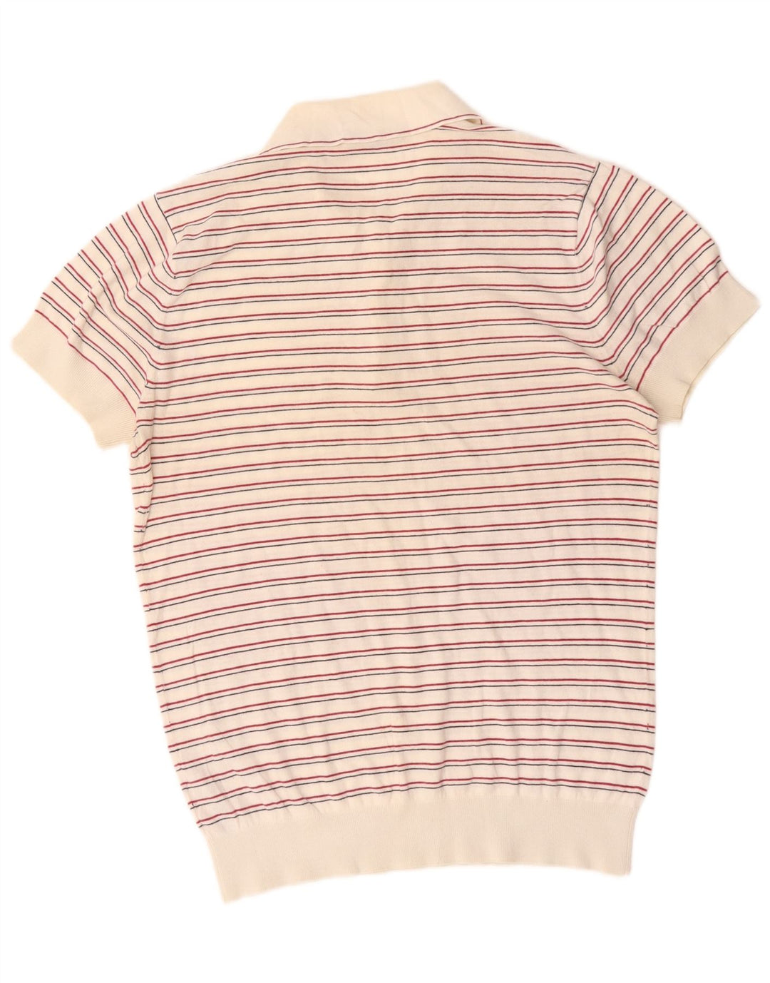 French Connection Herren-Pullover mit Rollkragen, klein, weiß gestreift