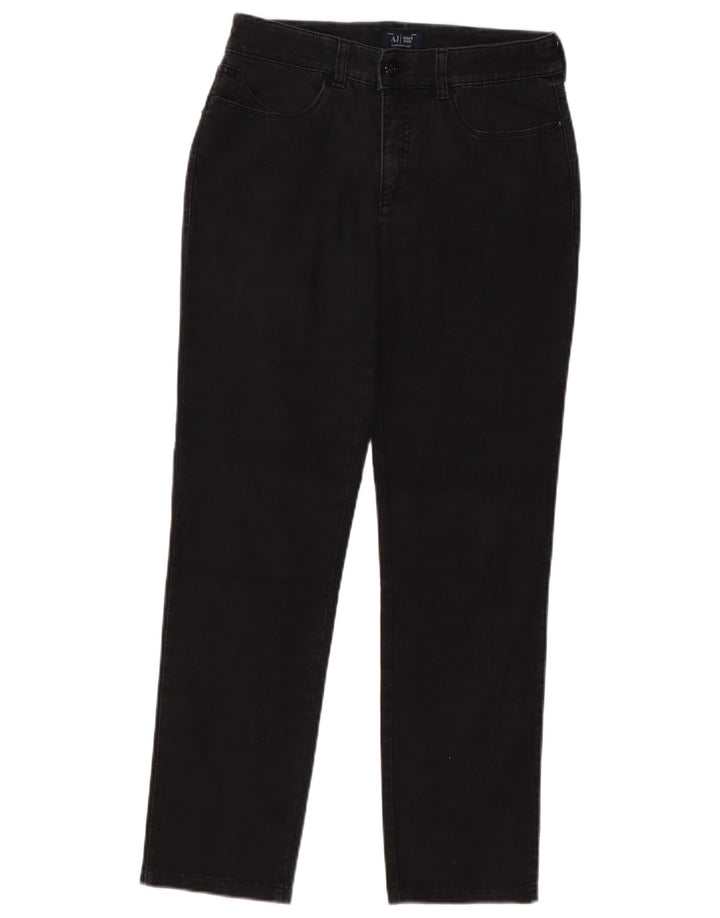 Armani Damen Slim Jeans W28 L28 Schwarz