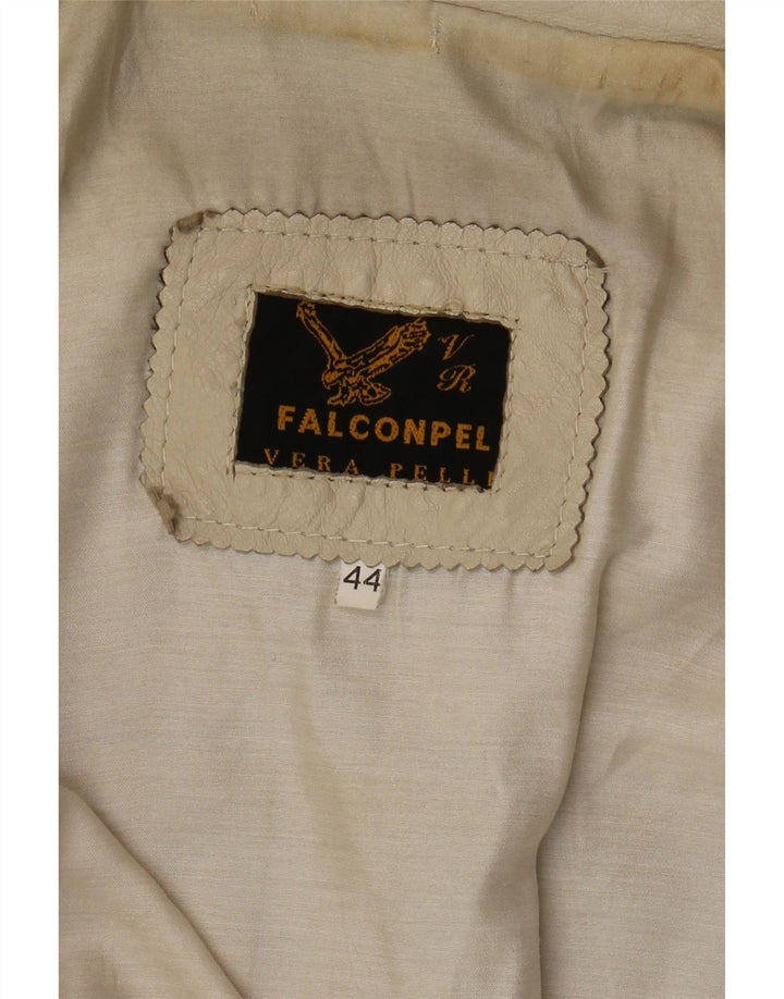 Falconpel Damen 3-Knopf-Blazerjacke IT 44 Medium Off White