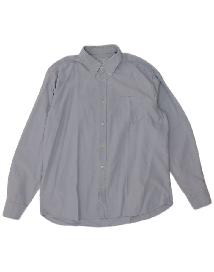 OVS Herren Sun Faded Regular Fit Hemd 2XL Blau