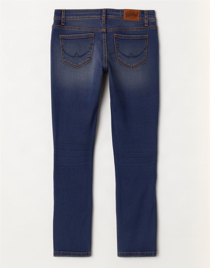 Superdry Damen Alexia Jegging Jeans W26 L30 Blaue Baumwolle