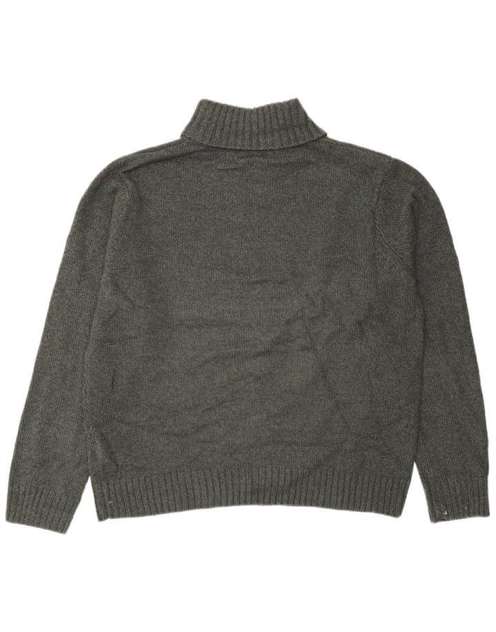 Marks & Spencer Rollkragenpullover für Herren, groß, Acryl, Grün