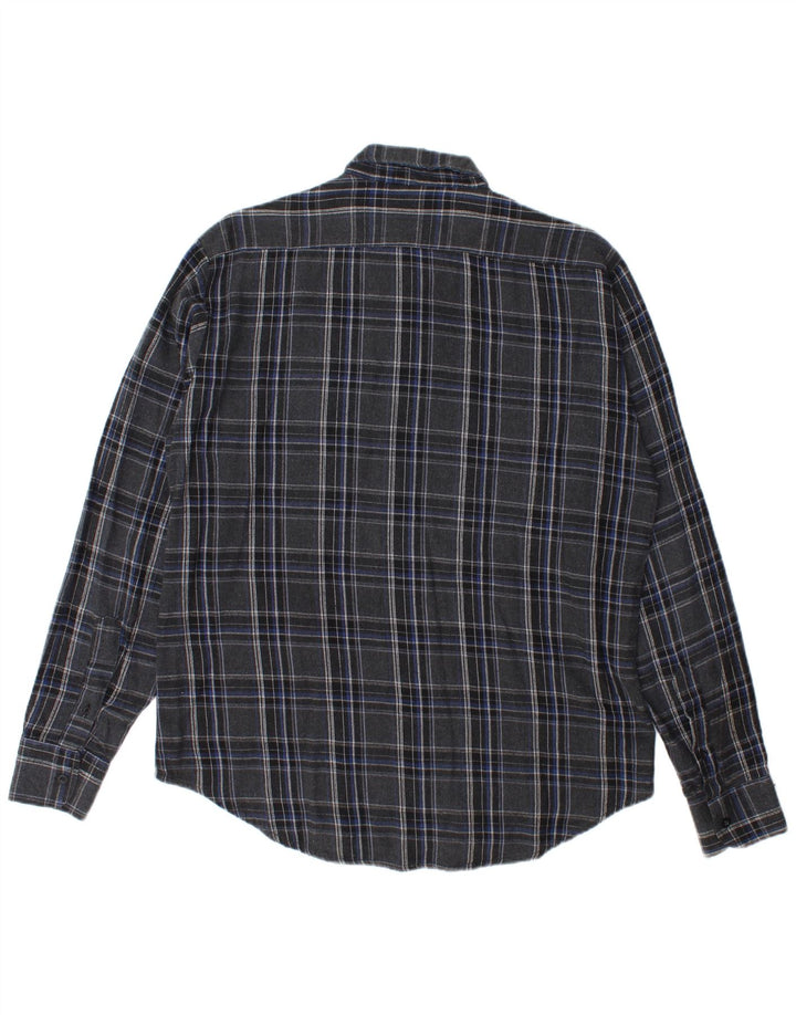 Vans Flanellhemd für Herren, groß, grau kariert, Baumwolle