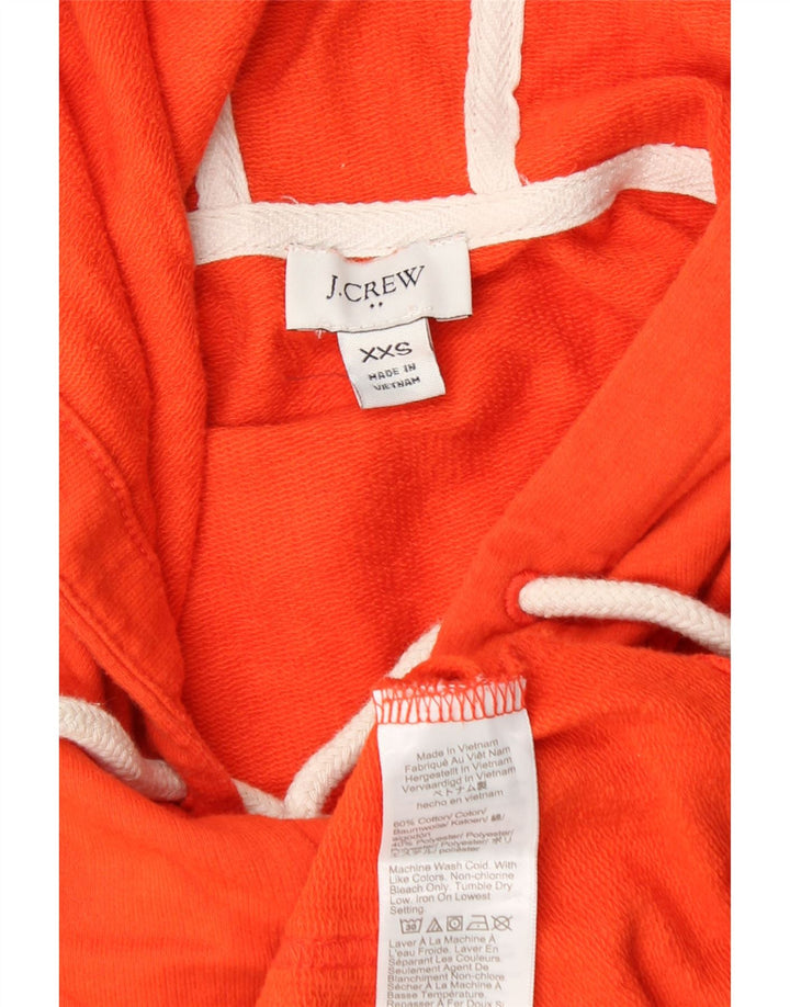 J. CREW Damen Kapuzenpullover UK 2 2XS Orange Baumwolle