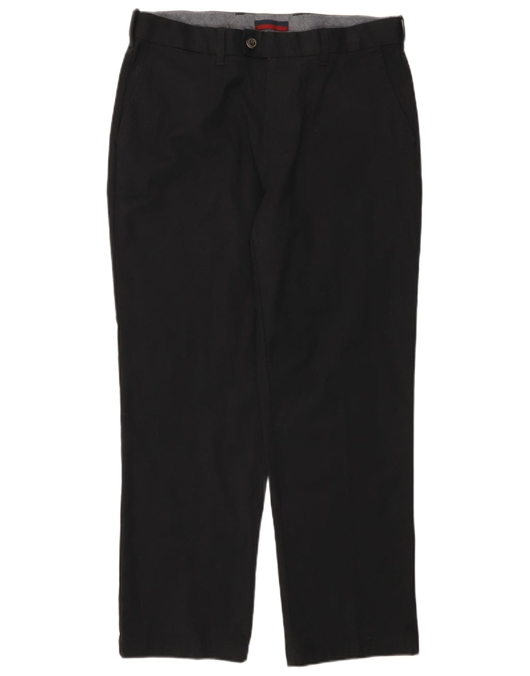 Gerade Herren-Anzughose von Marks & Spencer, W36, L29, schwarze Baumwolle