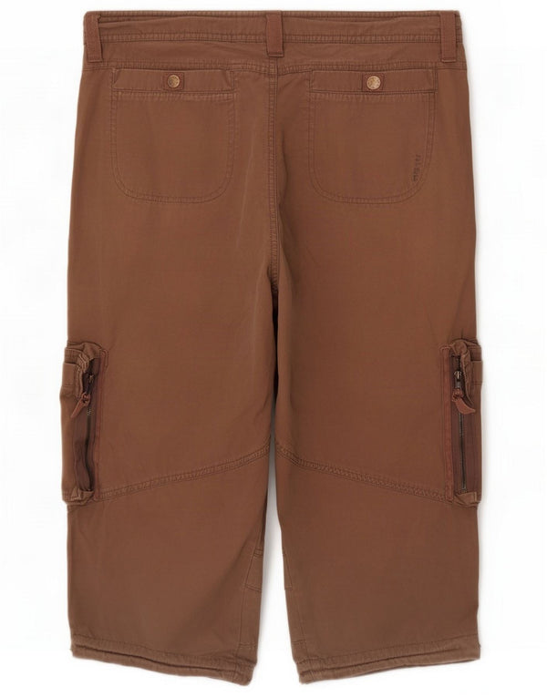Fat Face Womens Cargo Capri Hose UK 14 Large W34 L20 Braune Baumwolle Produktbeschreibung Etikettengröße:  Marke: