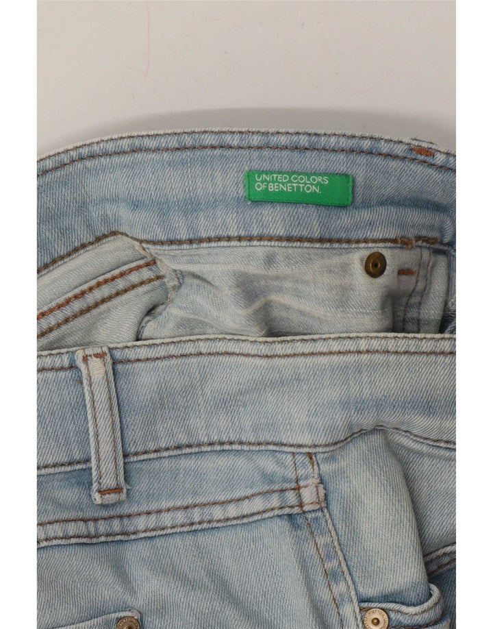 Benetton Damen Jeansshorts W32 Large Blau