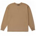 Zara Damen-Oversize-Oberteil, langärmelig, mittelbeige Baumwolle
