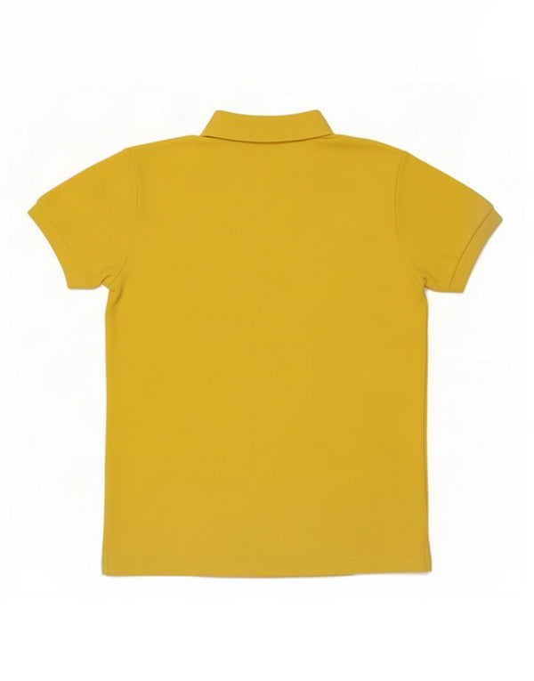 Benetton Jungen-Poloshirt, 13–14 Jahre, 3XL, gelbe Baumwolle
