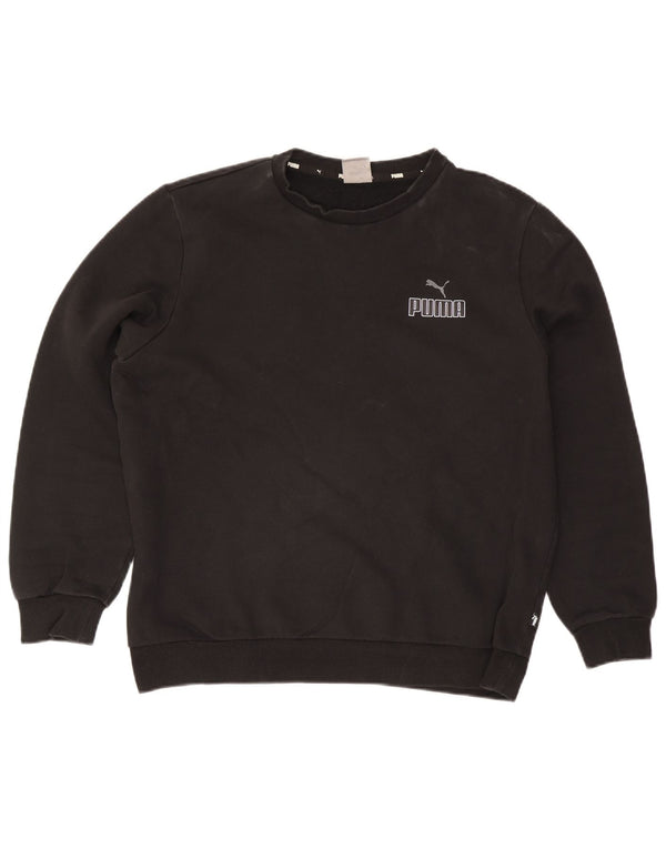 Puma Herren Sweatshirt Pullover Large Schwarz Baumwolle