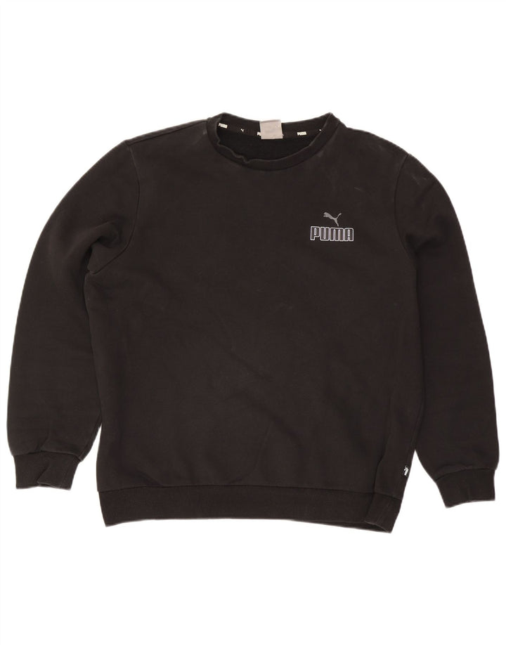 Puma Herren Sweatshirt Pullover Large Schwarz Baumwolle