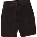 Tommy Hilfiger Damen Bermuda Slim Denim Shorts W29 Mittelschwarze Baumwolle