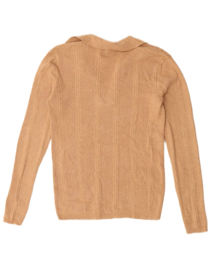 Marks & Spencer Damen-Pullover, übergroß, Rollkragenpullover, Gr. 10, Größe S, Beige