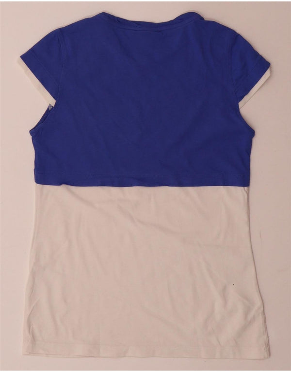 Champion T-Shirt mit Grafik für Mädchen, 11–12 Jahre, Größe L, Blau, Farbblock