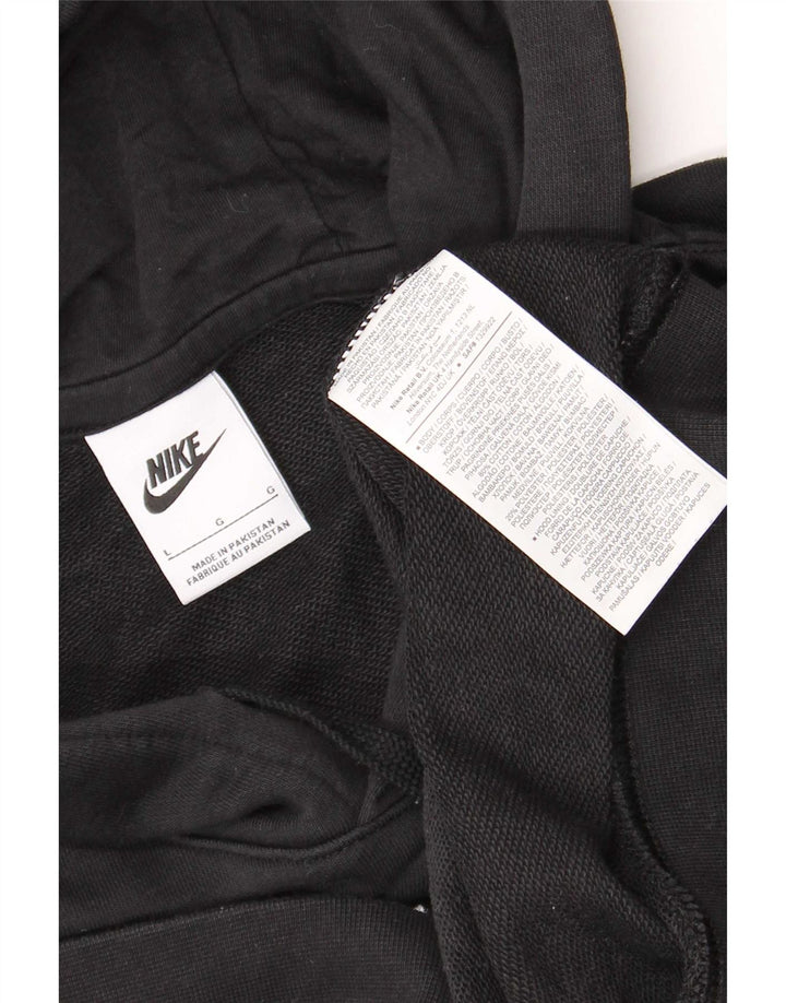 Nike Herren Kapuzenpullover, groß, aus schwarzer Baumwolle