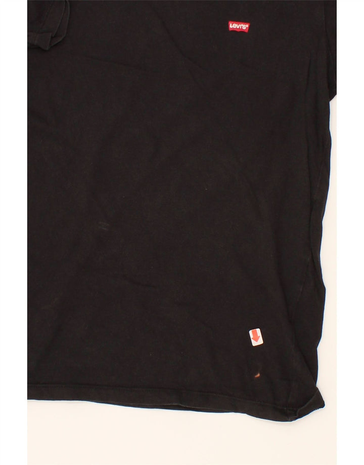 LEVI'S Mens Graphic T-Shirt Top Small Black Vintage Levi's and Second-Hand Levi's from Messina Hembry 
