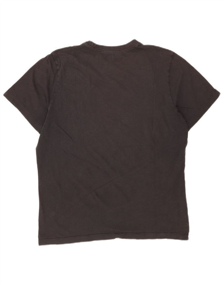 Nike Damen Graphic T-Shirt Top UK 14 Large Schwarz