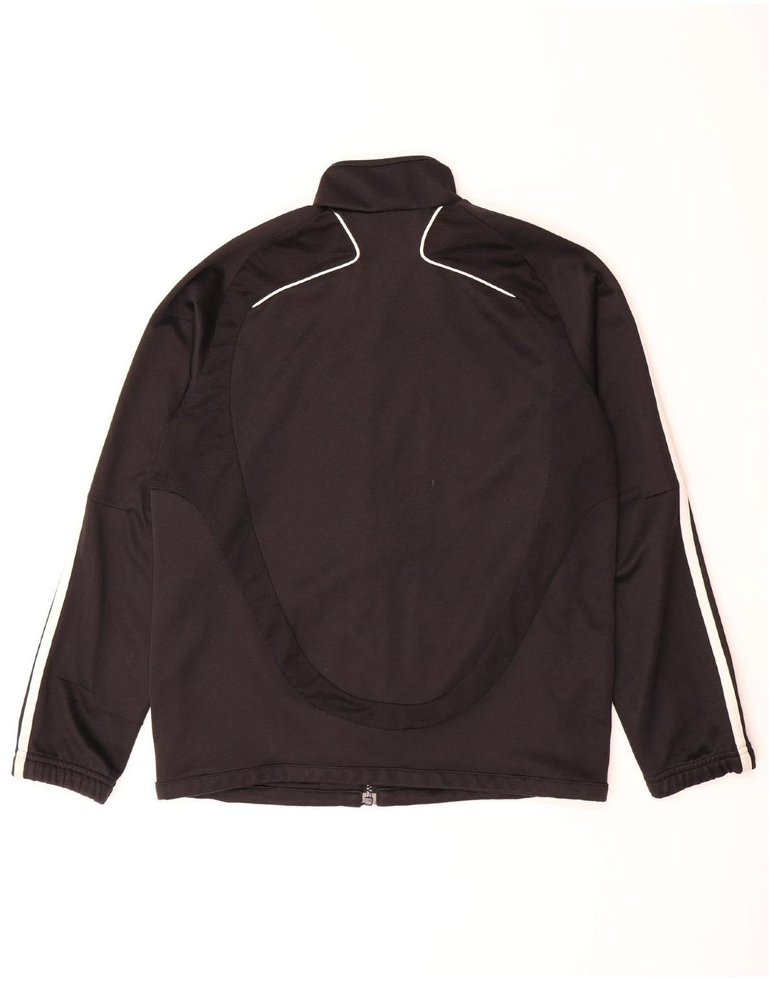 ADIDAS Boys Climalite Tracksuit Top Jacket 13-14 Years Black Polyester Vintage Adidas and Second-Hand Adidas from Messina Hembry 