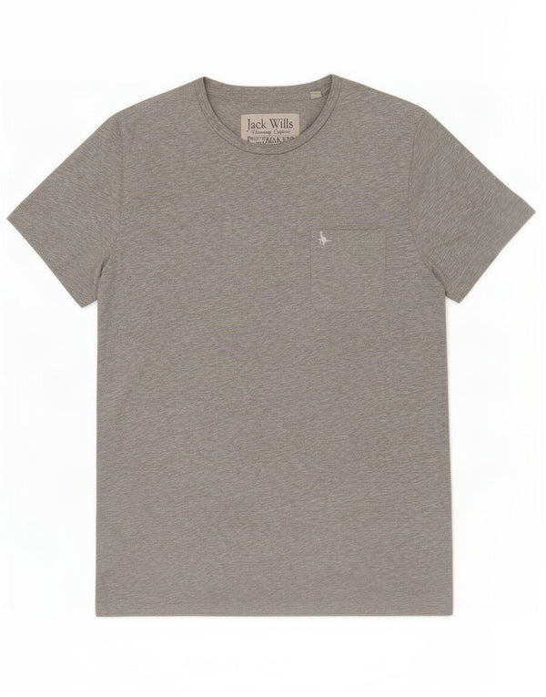 Jack Wills Herren T-Shirt Top XL Grau Baumwolle