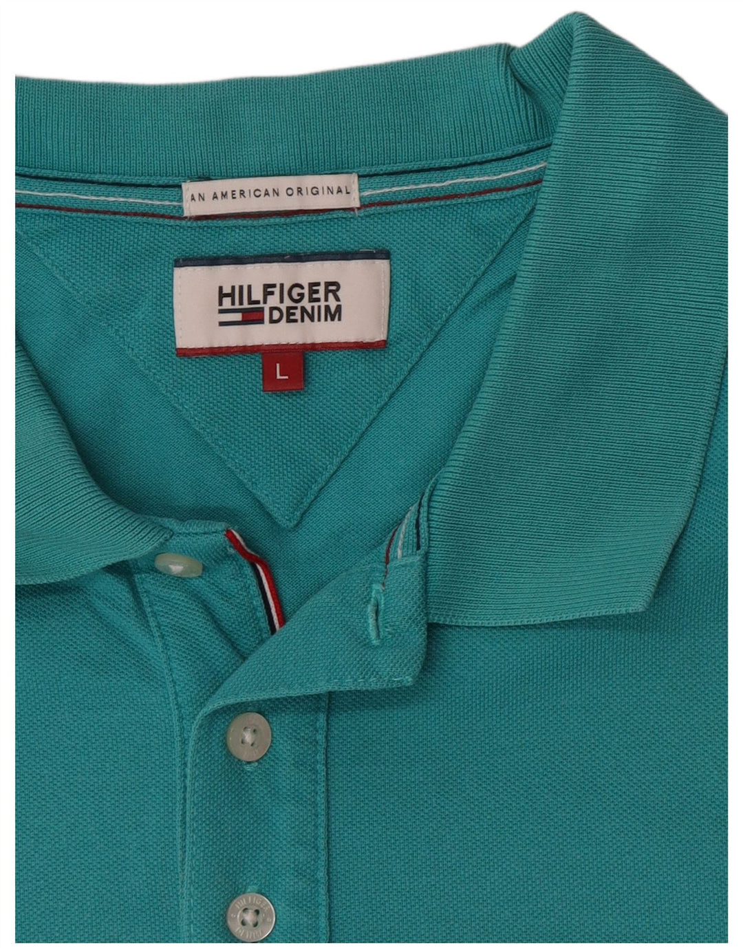 Tommy Hilfiger Herren Poloshirt Large Türkis