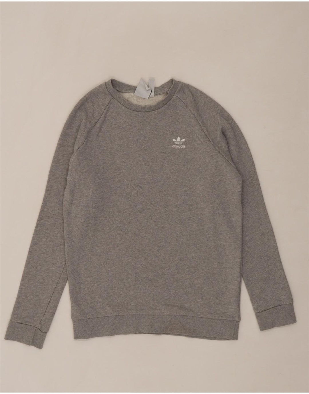 ADIDAS Mens Sweatshirt Jumper Small Grey Cotton Vintage Adidas and Second-Hand Adidas from Messina Hembry 