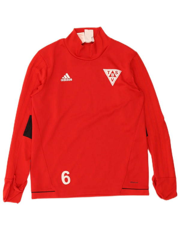 Adidas Jungen Climacool Graphic Top Langarm 11-12 Jahre Rot Farbblock