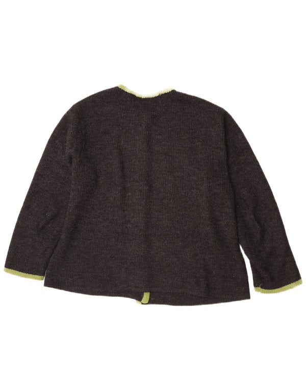 Dralon Damen Strickjacke IT 44 Mittelgrau