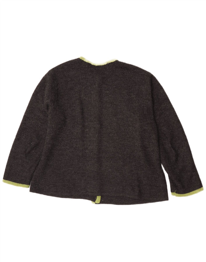 Dralon Damen Strickjacke IT 44 Mittelgrau