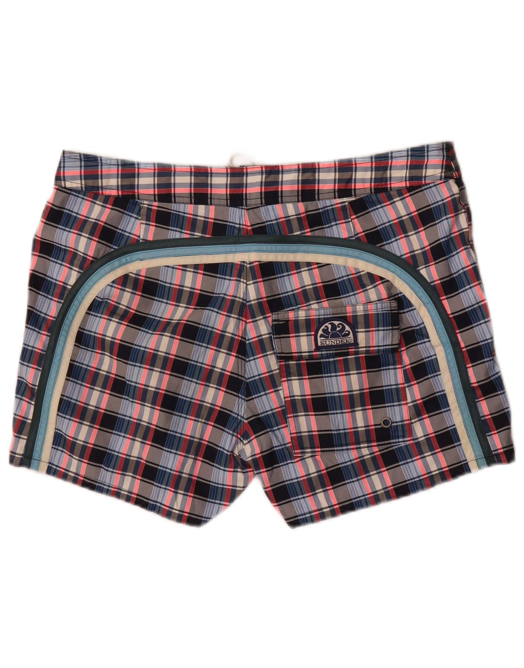 Sundek Herren-Badeshorts, groß, mehrfarbig, kariert