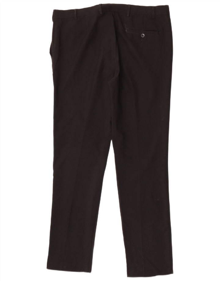 Marks & Spencer Herren Slim Chinohose W38 L33 Schwarz Polyester
