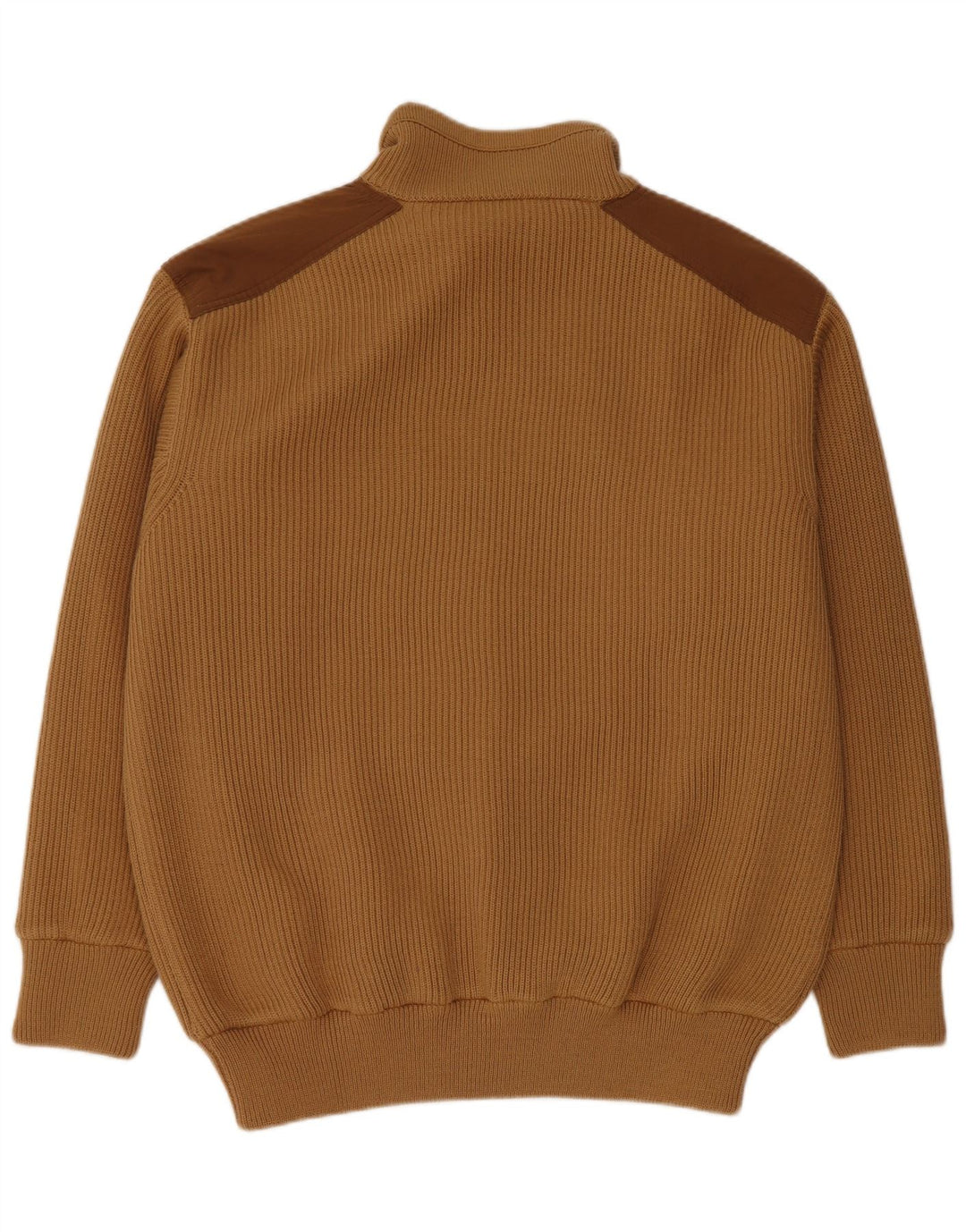 Beretta Herren-Cardigan-Pullover 2XL Braune Colourblock-Wolle